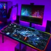 マウスパッドリストレストASUS ROG RGBマウスパッドゲームアクセサリーコンピューター大型マウスパッドバックライトゲーマーモーズカーペット900x400