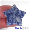 Stone 3Cm Mini Star Statue Ornament Natural Crystal Carving Home Decoration Crystals Polishing Gem Healing Jewelry Drop Delivery Dhqsp