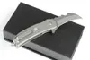 Hot M2327 Small Karambit Claw Flipper Pliping Couteau D2 Blade de lavage en pierre TC4 Titane Handle Handle Edc Pocket Couteaux avec outil de réparation
