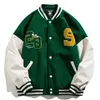 Kurtki damskie amerykańskie litery haftowane kurtki płaszcz damski Y2K Street Hip-Hop Trend Baseball Baseball Lovers Plus Size Casual Loose Kurtka 230216