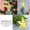 Decorazioni natalizie Tree Star Topper Toppers Treetop Decor Light Up Rustic Desktop Ornamento Decorazione Ferro da esterno Argento