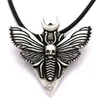 Pendant Necklaces Drop Talisman Insect Jewelry Wicca Moon Animal Moth Accessories Necklace For Women Man Gift