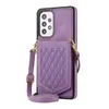 Samsung S23ultra Wallet Leather Case Case Case Card Slot Holder RFID Crossbody Mirror Galaxy S23 Ultra S22 Plus S21 S20FE A53 A13 A52Sスタンドカバー用