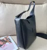 Designer Rose Hobo Seau Sacs Y Doux Noir Mode Lisse Véritable Cuir Véritable Sac À Bandoulière Pour Femme Sacs À Main De Luxe Sacs À Main Avec Quincaillerie Dorée