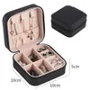 Storage Boxes Fashion Luxury Jewelry Bag Travel Portable Earrings Leather Box