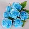 Decorative Flowers 7-head Simulated Imperial Concubine Rose Wedding Artificial Flower Decoration For Home Confession Drops