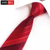 Bow Ties Red getrouwde heren Tie modejurk zakelijk bruidegom bruiloft pak accessoires vrijetijdswerk carrière wijn 8 cm