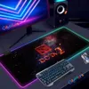 Mauspads Handgelenkauflagen DOTA2 Spiel Mauspad LED-Matte groß für Dota 2 Gaming Mousepad RGB S XL XXL Gummi Schreibtisch Tastatur Mäuse Pads Computerzubehör T230215