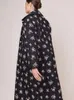Giacche da donna inverno inverno in filo nero francese giacca di cotone a manicotto sciolto femmina 230215