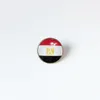 Partys Egypt National Flag Brooch World Cup Football Brooch High Class Banquet Party Gift Decoration Crystal Commemorative Metal Badge