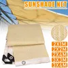 Schaduw beige 95% dikke anti-uv zonneschade netto tuin succulente plantenopvang in de schaduw buiten luifel zwembad cover zeil