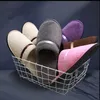 Одноразовые тапочки 5 пары смешайте цвета мужчины женщины El Cotton Home Travel Spa Гостевой тапочка гостеприимство слайды 230216