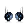 Boucles d'oreilles pendantes lustre MOONROCY Rigant rond cristal goutte bijoux couleur or Rose femme tendance pour femme bleu violet