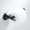 Badaccessoire set badkamer zwarte accessoires wand gemonteerd haardrogerrek antiek WC papieren handdoekhouder toiletborstelhardware