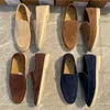 Дизайнер Loropiana Charms обувь мужская обувь итальянская легкая роскошная роскошная маленькие люди носят кожаные мужские LP Lefu Leisure Pailing Bean