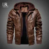 Men's Jackets Mens Leather Jackets Winter Casual Motorcycle PU Jacket Biker Leather Coats European Windbreaker Genuine Leather Jacket 230215