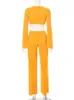 Women's Jumpsuits & Rompers Solid Crew Neck Pullover Ring Show Waist Pleated Long Jumpsuit Sexy Cut Out Loose Wide Leg Fashion StreetwearWom