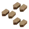 Gift Wrap 3x Pack 100 Rustic 40mmx70mm Scalloped Kraft Paper Card Blank Brown Tag Bagage Price Label - Small (100)