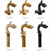 Bathroom Sink Faucets Chinese Style Copper Alloy Dragon Spit Water Basin Faucet Double Handle And Cold Mixed Wash