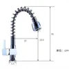 Kökskranar liuyue Chrome mässing Dra ut fjädertyp Knappknapp Switch Spout Cold Water Sink Mixer Taps