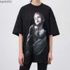 Erkek Tişörtler Kurbağa Drift Fashion Film Titanic Leonardo DiCaprio Portre Baskılı Gevşek Kısa Kollu T-Shirt Tee Erkekler için L230216
