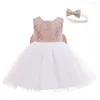 Girl Dresses Baby Princess Dress For Born Girls Clothes 1st Birthday Party Infant Christening Baptism Winter Costume