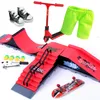 Novità Giochi Mini Scooter Finger Skatepark Fingerboard Skate Ramp Parts Set Skateboard Tech Fingertip BMX Bikes Kit Deck Toys Novità Regali 230216