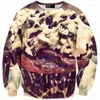 Sweats à capuche pour hommes CNUUIKOOEK Sweatshirts 3D Delicious Cake Bread Sweat à capuche imprimé Pull à manches longues Marque
