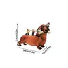 Tuindecoraties Dachshund Dog eten botten dwergdecoratie tuinieren standbeeld outdoor figuras decorativas decor