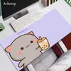 Мышиные подушки запястья отдыхает розовые игровые аксессуары Kawaii Mouse Mouse Peach Mochi Cat Mouse Pad XXL милая подушка Gamer Girl Mousepad Anime Accessories Deskest Mat T230215