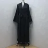 Etniska kläder Dubai Abaya Turkiet Kimono Cardigan Islam Muslim Hijab Dress Jilbab Abayas For Women Robe ETe Caftan Islamic F8167