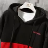 Herren Hoodies Männer Herbst Winter Kleidung Lässige Mode Patchwork Tops Mit Kapuze Sweatshirt Harajuku Hoodie Streetwear Moletom Mujer