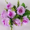 Decorative Flowers 7-head Simulated Imperial Concubine Rose Wedding Artificial Flower Decoration For Home Confession Drops