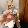 orologi da donna di lusso in oro Orologio da donna di alta moda di design di marca Orologi da polso al quarzo con cinturino in acciaio inossidabile per le donne Regalo per la festa della mamma di Natale reloj de lujo