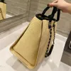 Shopping Bag temperament Shoulder Capacity Beach Crocheted Traval Large 38x28cm Deauville Crossbody Medium Women Bags Braided Stra273G