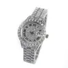 Наручные часы THE BLING KING Женские часы Baby Pink Dial Iced Out Кварцевые часы Роскошные водонепроницаемые наручные часы Малый размер для женщин 230215