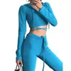 Женские штаны с двумя частями Kayotuas Women 2pcs Sportswear Sets Stles с капюшоном синий шнурки короткие пуловер