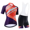Conjunto de Jersey de ciclismo para mujer, conjunto de ciclismo de verano para deportes al aire libre, ropa de bicicleta, ropa transpirable para bicicleta, traje de ciclismo MTB V22