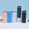 20oz Stainless Steel Tumbler Double Wall Vacuum Water Bottle Insulation Coffee Mug with Straw Powder Coating Drinking Cups Wholesale A02