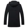 Men's Jackets Plus Size 8XL 6XL 5XL 4XL Black Long Tretch Jacket Coat Men Thin Spring Nylon Male