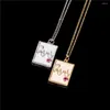 Pendant Necklaces Mother's Day Mama Letter Geometric Chain Necklace For Mother Trend Copper Crystal Heart Jewelry Gift Women