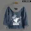 Heren Truien Sewayaki Kitsune Geen Senko-san de Nuttig Hoodie Anime Jas Mannen Vrouwen Mode Denim Jas