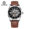 Wristwatches Automatic Watch Men Mechanical Hollow Fashion Casual Leather Nylon Sport Waterproof Watches Clock Skeleton WatchWristwatches