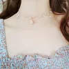 Chaînes 2023 Kpop mignon Chic petites fleurs marguerites pendentif perle chaîne collier pour femmes fille clavicule tour de cou accessoires esthétiques