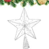 Decorações de Natal Star Tree Tree Topper Glitled Crafts requintado para decorar barras de sala de estar