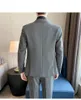 Men's Suits Boutique (Blazer Trousers) Nine-point Pants British Style Elegant Fashion Business Casual Men's Formal Suit 2-piece Set
