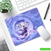 Muskuddar handled vilar genshin påverkar liten musmatta spel muspad kawaii mousepads anime gummi mattor skrivbord pad hd mus kuddar 18x22cm låskant T230215