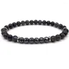 Strand Classic Stone Bracciale Men Temperament Handmade 6mm Lava Hematite Bead per gioielli regalo