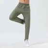 LL Men Jogger Long Pants Sport Yoga Outfit Quick Dry Drawstring Gym Zipper Pockets Sweatpants Trousers Men's Casual Elastic Waist Fitness 2 Colors