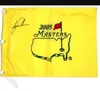 WOODS Autographed Signed signatured auto Collectable MASTERS Open golf pin flag